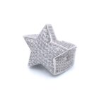 Sterling Silver 925 Star Ring Iced Out- SR0034 - Image 2