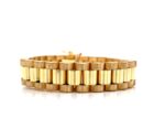 9k Yellow Gold Rolex Inspired Bracelet - 10 mm