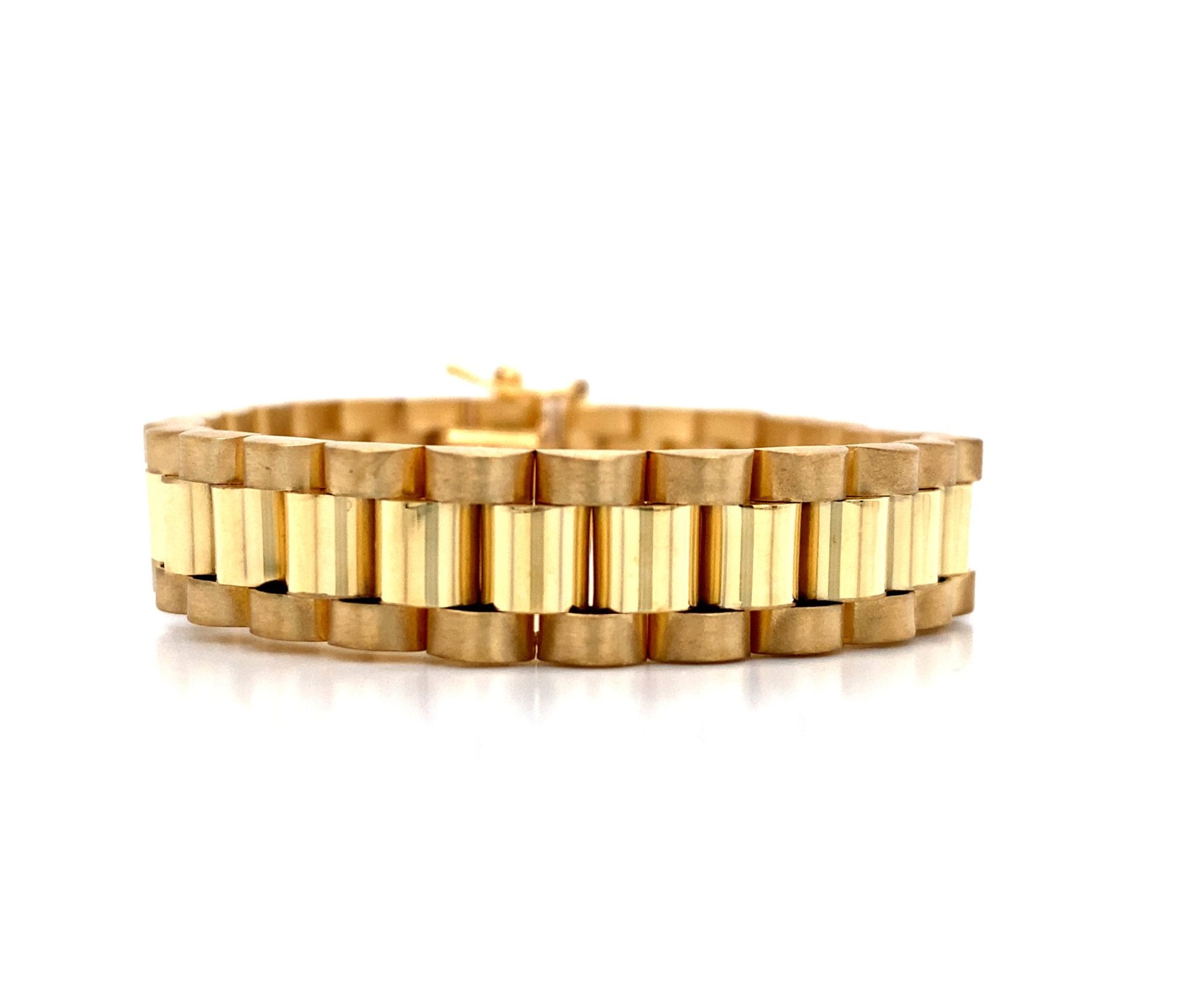 9k Yellow Gold Rolex Inspired Bracelet - 10 mm - Image 1