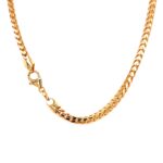 9k Yellow Gold Solid Italian Franco Chain - 4 mm - Image 2