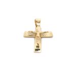 14k Yellow Gold Crucifix Cross Pendant - 3 Sizes - Image 4
