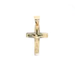 14k Yellow Gold Crucifix Cross Pendant - 3 Sizes - Image 3