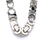 Heavy Silver Flat Byzantine Chain - 16 mm - Image 2
