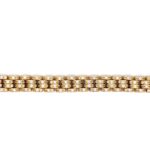 9k Yellow Gold Rolex Inspired Bracelet Fully Stone Set - 8 mm - Image 4
