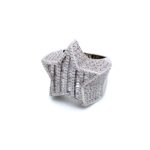 Sterling Silver 925 Baguette Star Ring Iced Out - SR0048 - Image 2