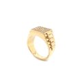 Mens Gold Ring - signet ring