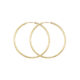 9k yellow gold solid hoop sleepers hoops for men women and kids 2 mm wide in all sizes.