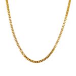 9k Yellow Gold Solid Curb Chain - 1.5 mm