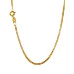 9k Yellow Gold Solid Curb Chain - 1.5 mm - Image 2