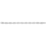 925 Sterling Silver Stone Set Double Circle Bracelet - 8 mm - Image 2