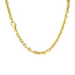 14k Yellow Gold "Anchor" Diamond Cut Belcher Chain - 4 mm - Image 2