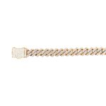 9k Yellow Gold Diamond Cuban Bracelet 6.54 ct - 10 mm - Image 4