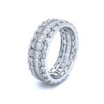 925 Sterling Silver Baguette Band - SR00116