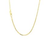 14k Yellow Gold Solid Snake Chain - 1.6 mm