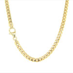 Solid Miami Cuban 14k Yellow Gold Chain for men - 5 mm