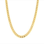 14k Yellow Gold Solid Miami Cuban Chain - 5 mm - Image 2