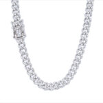 925 Sterling Silver Iced Out Cuban Chain - 6 mm
