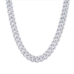 925 Sterling Silver Iced Out Cuban Chain - 6 mm - Image 2