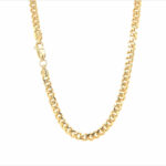 9k Yellow Gold Cuban Chain - 3 mm