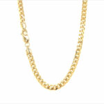 9k Yellow Gold Solid Cuban Chain - 4 mm