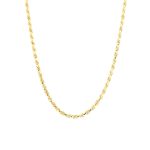 9k Yellow Gold Solid Diamond Cut Rope Chain - 1.80 mm