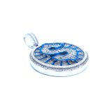 925 Sterling Silver Glow In The Dark Dollar Pendant - Image 2