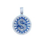 925 Sterling Silver Glow In The Dark Dollar Pendant