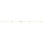 9k Yellow Gold Ladies Bracelet - World Globe - Image 2