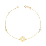 9k Yellow Gold Ladies Bracelet - Compass