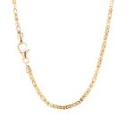 18k Yellow Gold Solid Byzantine Chain - 2.30 mm - Image 2