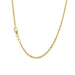 9k Yellow Gold Solid Rope Chain - 1.7 mm - Image 2