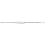 925 sterling silver kids id bracelet 4 mm wide.