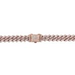 9k Rose Gold Diamond Cuban Chain 14.38ct - 9 mm - Image 4