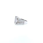 925 Sterling Silver Bridge Design Cz Silver Ring - SR00004 - Image 3