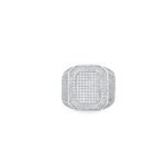 925 Sterling Silver Signet Ring Iced Out - SR00018 - Image 2