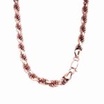 9k Rose Gold Solid Diamond Cut Rope Chain - 6 mm - Image 2