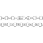 925 Sterling Silver Oval Shaped Belcher Bracelet - 9.5 mm - Image 2