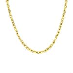14k Yellow Gold "Anchor" Diamond Cut Belcher Chain - 4 mm