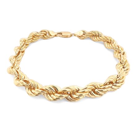 Beautiful Italian Rope bracelets, 9 mm wide with a safety lobster clasp