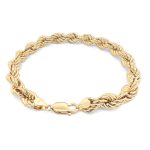 Beautiful Italian Rope bracelets, 9 mm wide with a safety lobster clasp