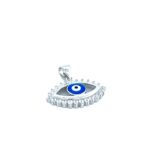 925 Sterling Silver Against All Eye Pendant - 24x22 mm - Image 2