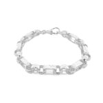 925 Sterling Silver Gypsy Link Belcher Bracelet - 8 mm