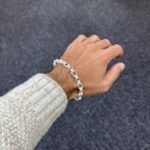 925 Sterling Silver Gypsy Link Belcher Bracelet - 8 mm - Image 2