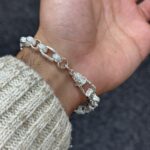 925 Sterling Silver Gypsy Link Belcher Bracelet - 8 mm - Image 5