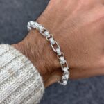925 Sterling Silver Gypsy Link Belcher Bracelet - 8 mm - Image 3