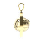 9k Yellow Gold Solid Spinning The World Is Yours Pendant - Image 3