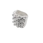 5 Row Sterling Silver Keeper Ring - 25 mm - Image 2
