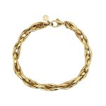 14k Yellow Gold Prince of Wales Bracelet - 6 mm