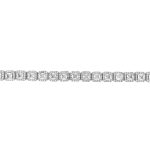 925 Sterling silver squared shaped tennis bracelet.