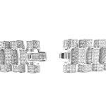 Rolex inspired 925 sterling silver bracelet with cz cubic zirconia stones.